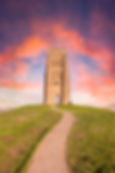 Glastonbury Tor at dusk