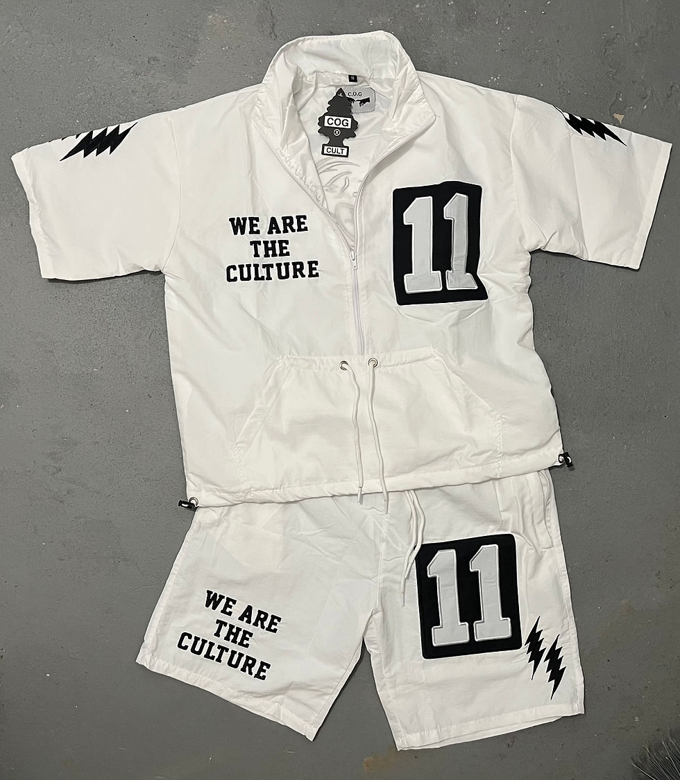 Thumbnail: Yin/Yang Nylon Track Suit (White/Black)