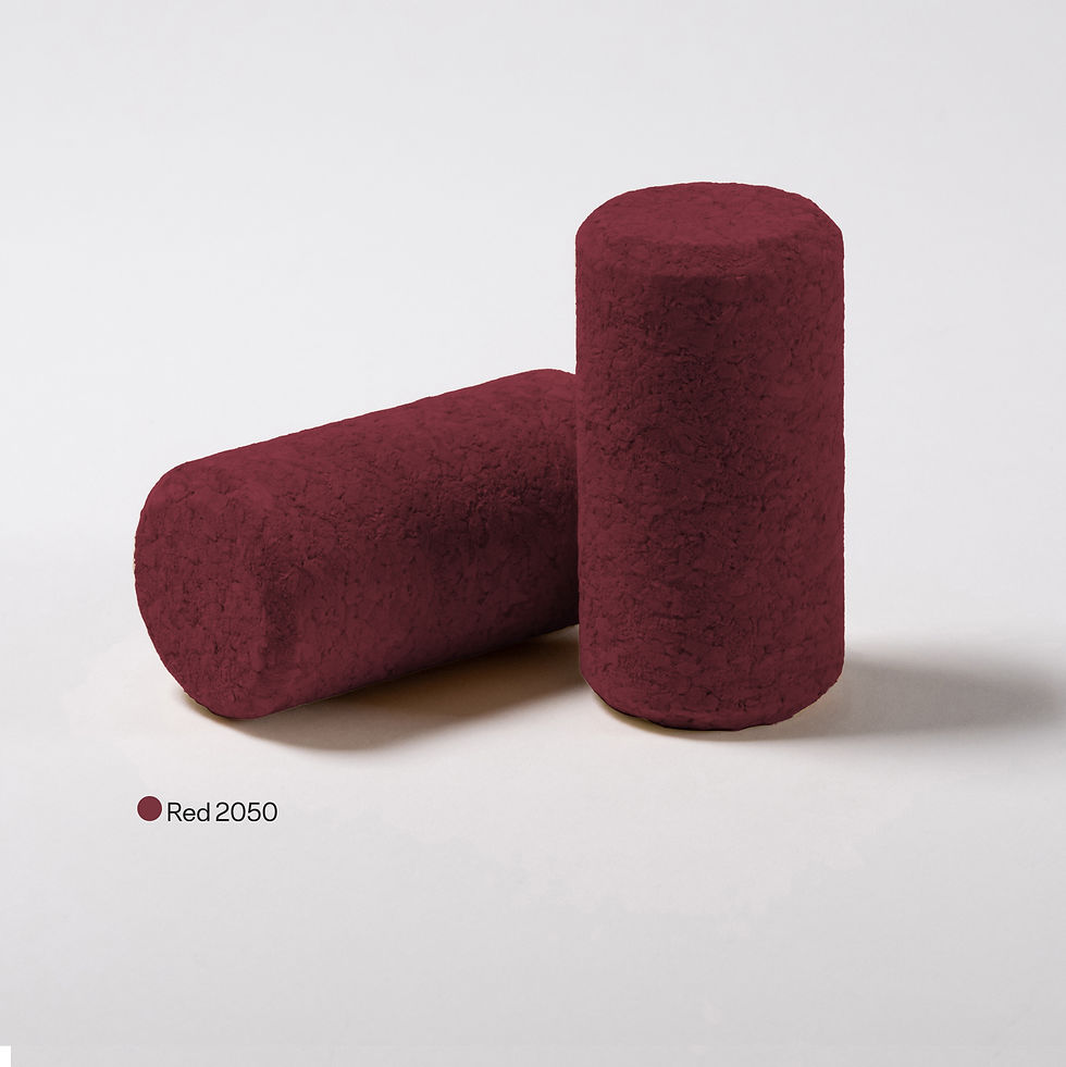 Miniatura: Advantec Colours® tappi in sughero granulare colore Red 2050