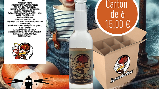 Limonade artisanale nature - Carton de 6