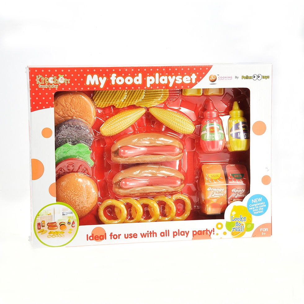 Thumbnail: Burger & Hot Dog Fast Food Cooking Play Set