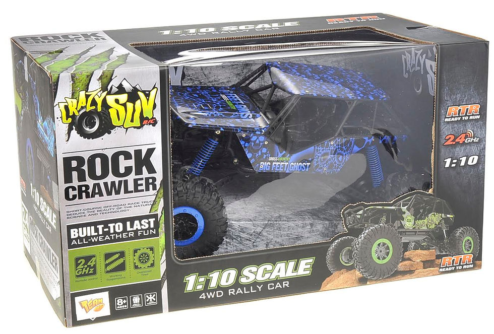 Thumbnail: 1:10 RC 2.4G 4WD Rally Rock Crawler Car (Blue)