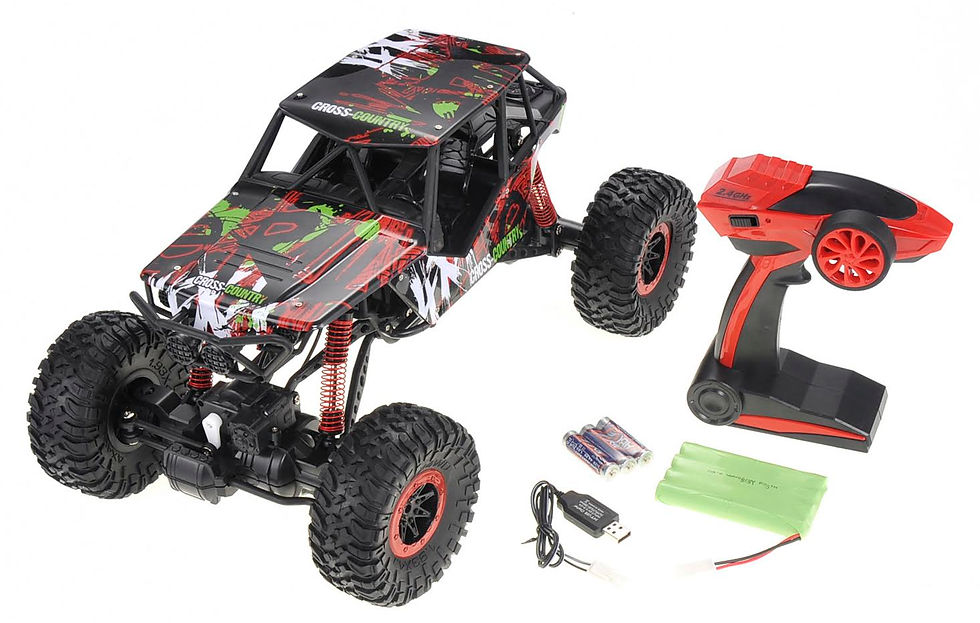 Thumbnail: 1:10 RC 2.4G 4WD Rally Rock Crawler Car (Red)