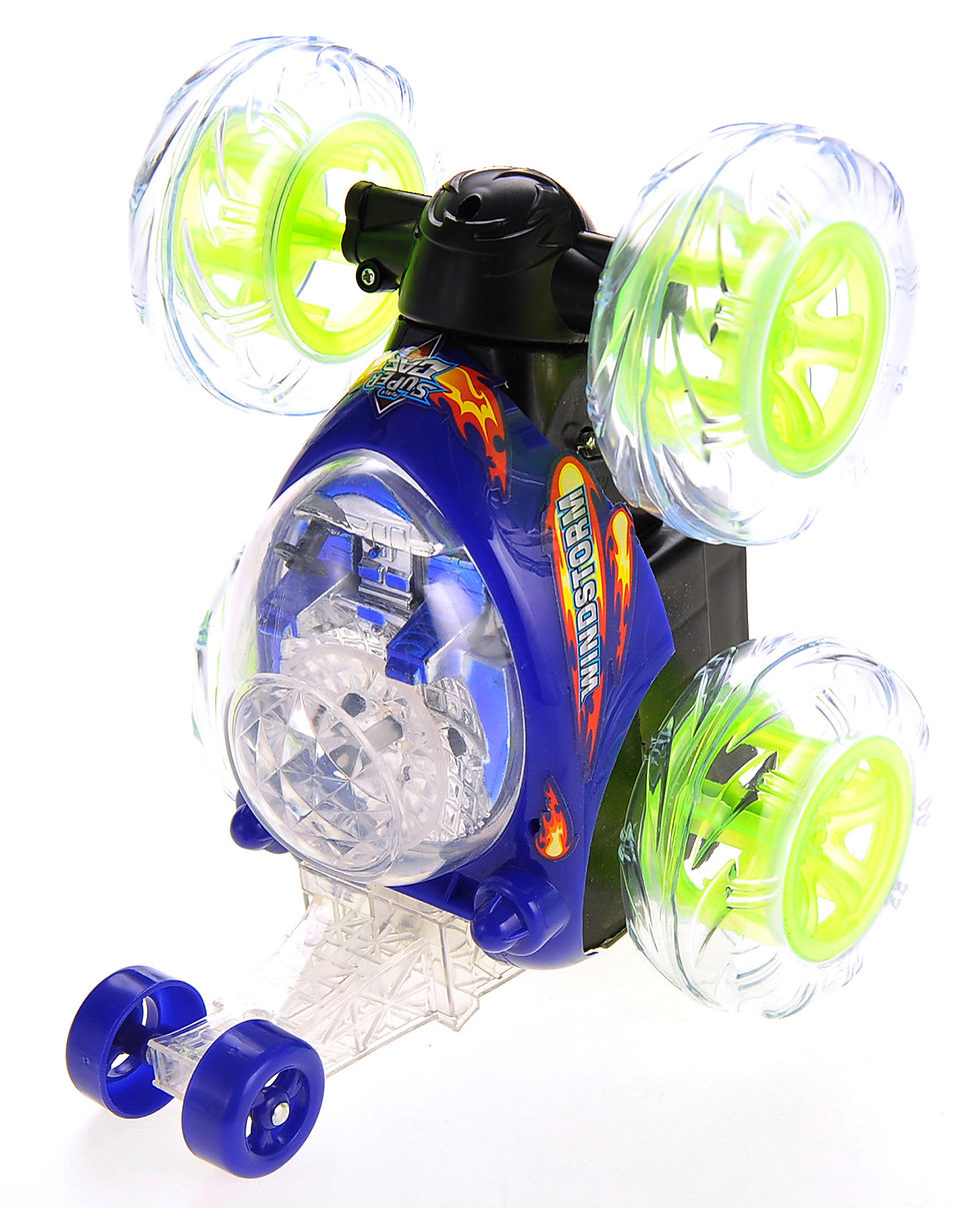Thumbnail: RC Stunt Twister Car w/ Light & Music (Blue)