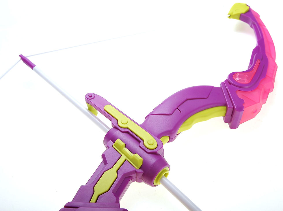 Thumbnail: Bow and Arrow Playset With Quiver And Target (Pink)