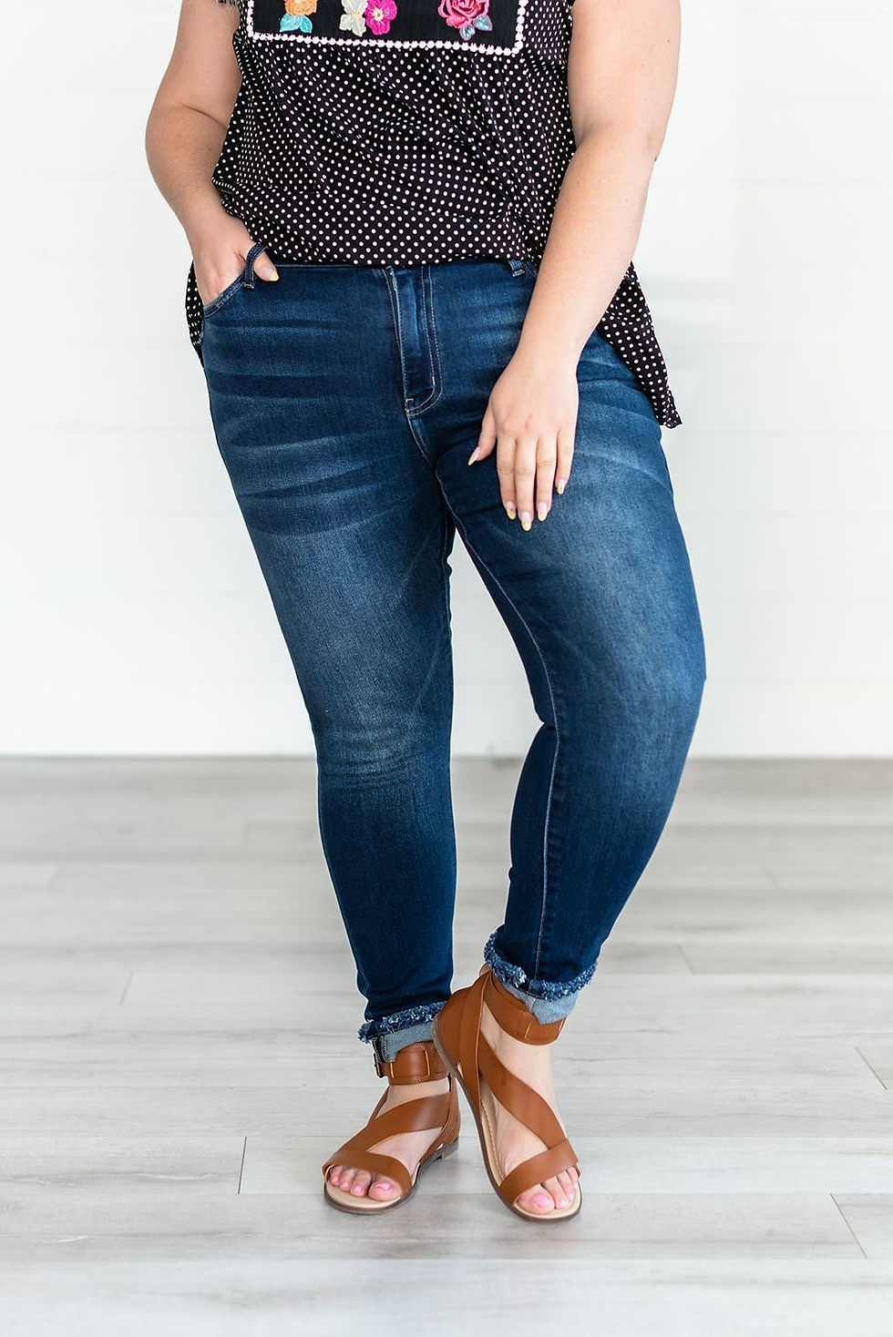 Thumbnail: Impress You Mid Rise Skinny Jeans