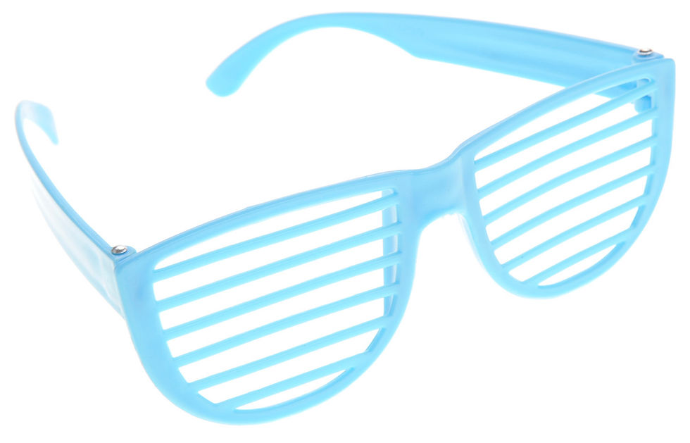 Thumbnail: Plastic Shutter Shades Glasses (12Pairs/PK, Purple,Blue,Green, And Pink)