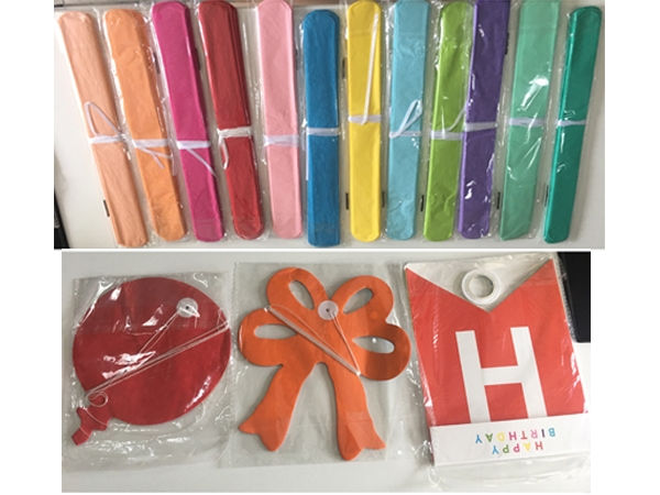 Thumbnail: Happy Birthday Party Rainbow Color Paper Decorations