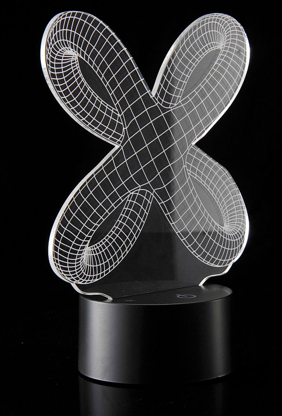 Thumbnail: 3D Crisscross Rings Laser Cut Precision LED Lights
