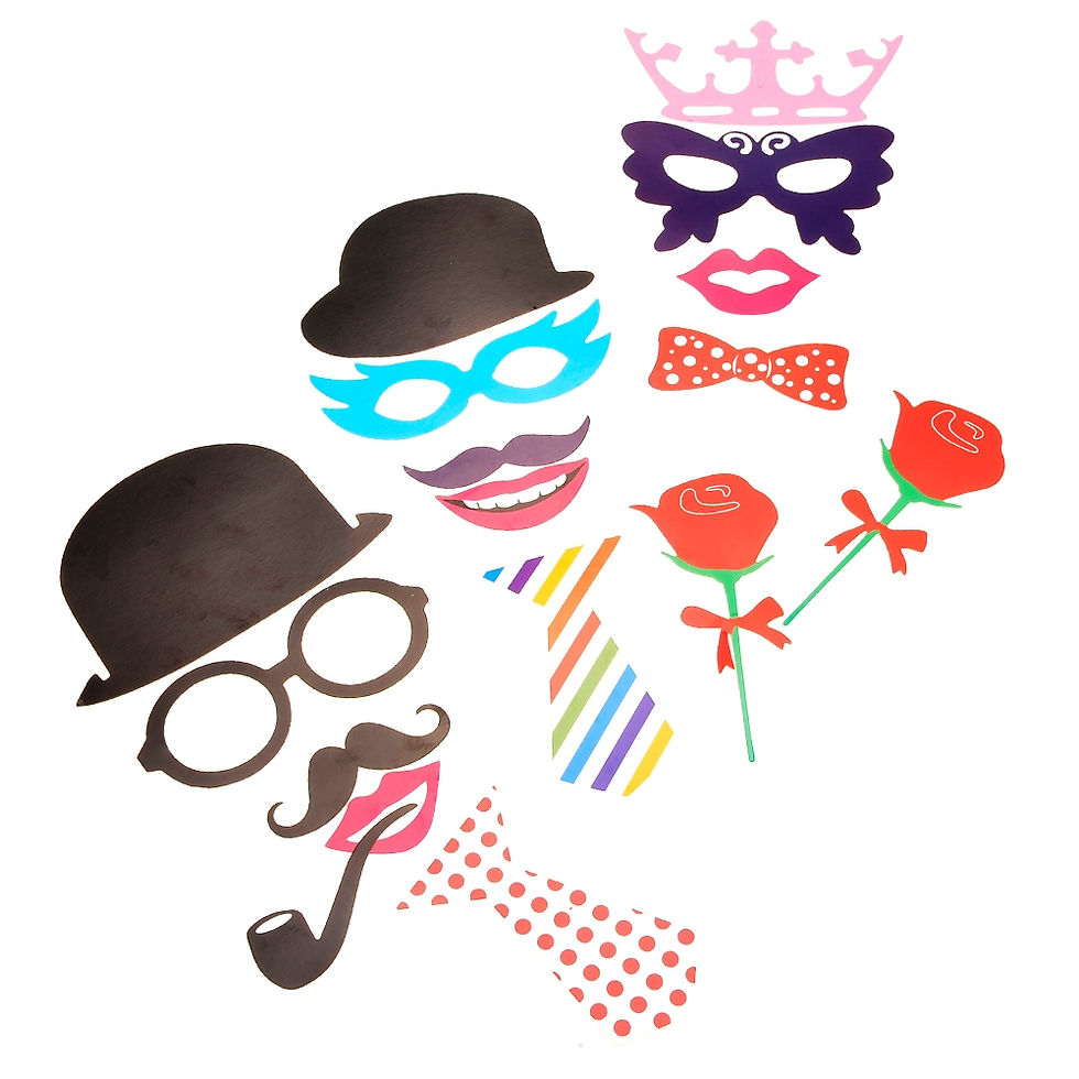 Thumbnail: Graduation Photo Booth Props -set of 66 pieces