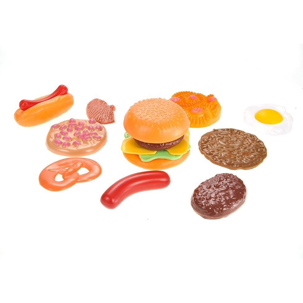 Thumbnail: Fast Food & Dessert Play Food Set For Kids - 30 pieces