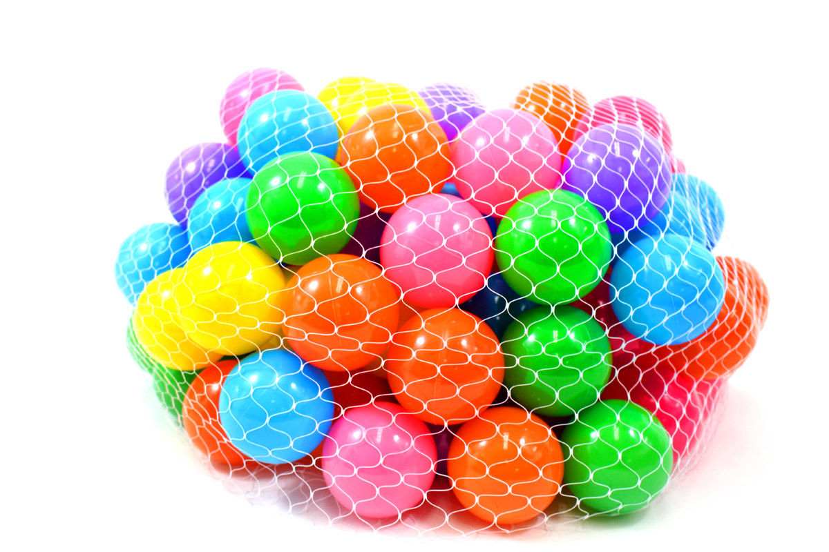 Non-Toxic "Phthalate Free" Crush Proof Play Balls 7 Color: Pink, Green, Purple, 