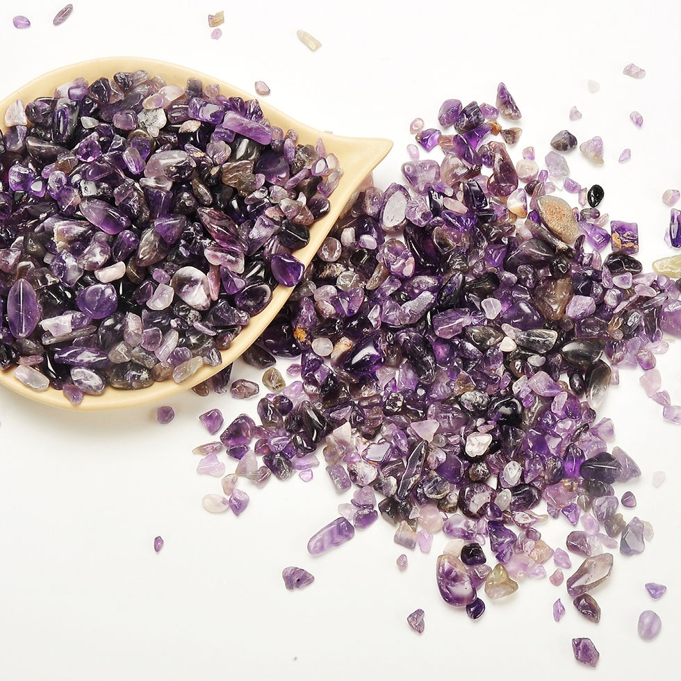 Thumbnail: Amethyst Tumbled Chips Stone (1 Pound)