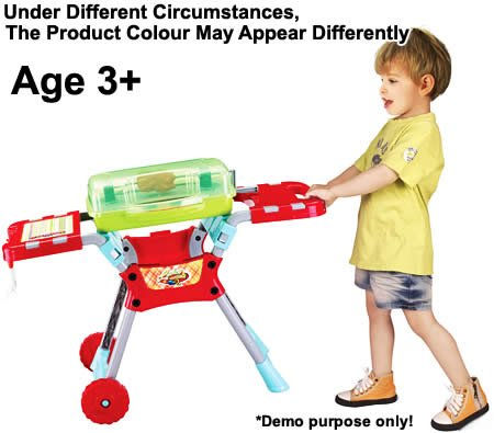 Thumbnail: 29" Deluxe Kitchen BBQ Pretend Play Grill Set with Light and Sound