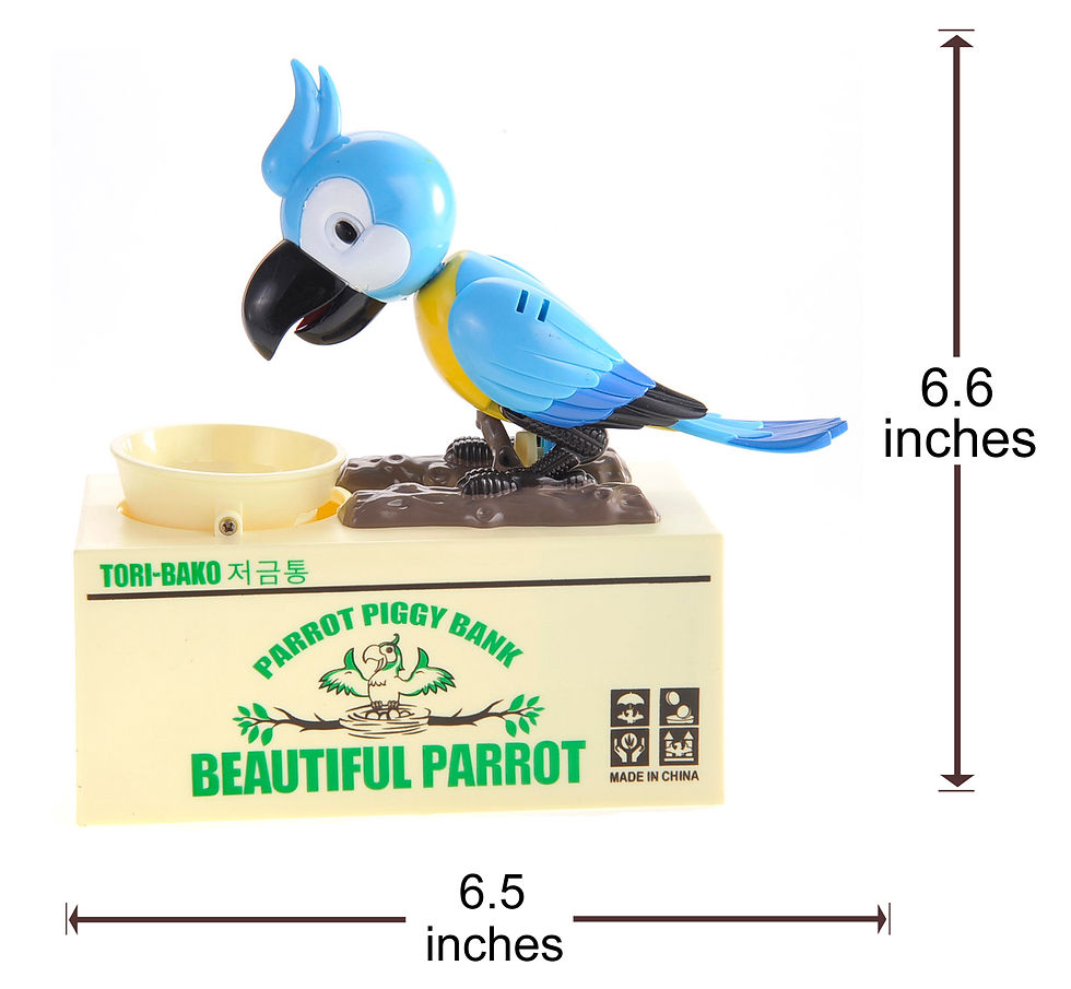 Thumbnail: Parrot Coin Bank (Blue)