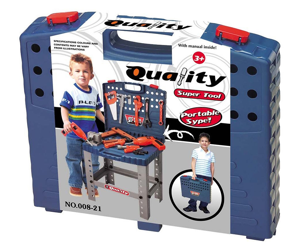Thumbnail: 16" Pretend Tool Set Workbench For Kids