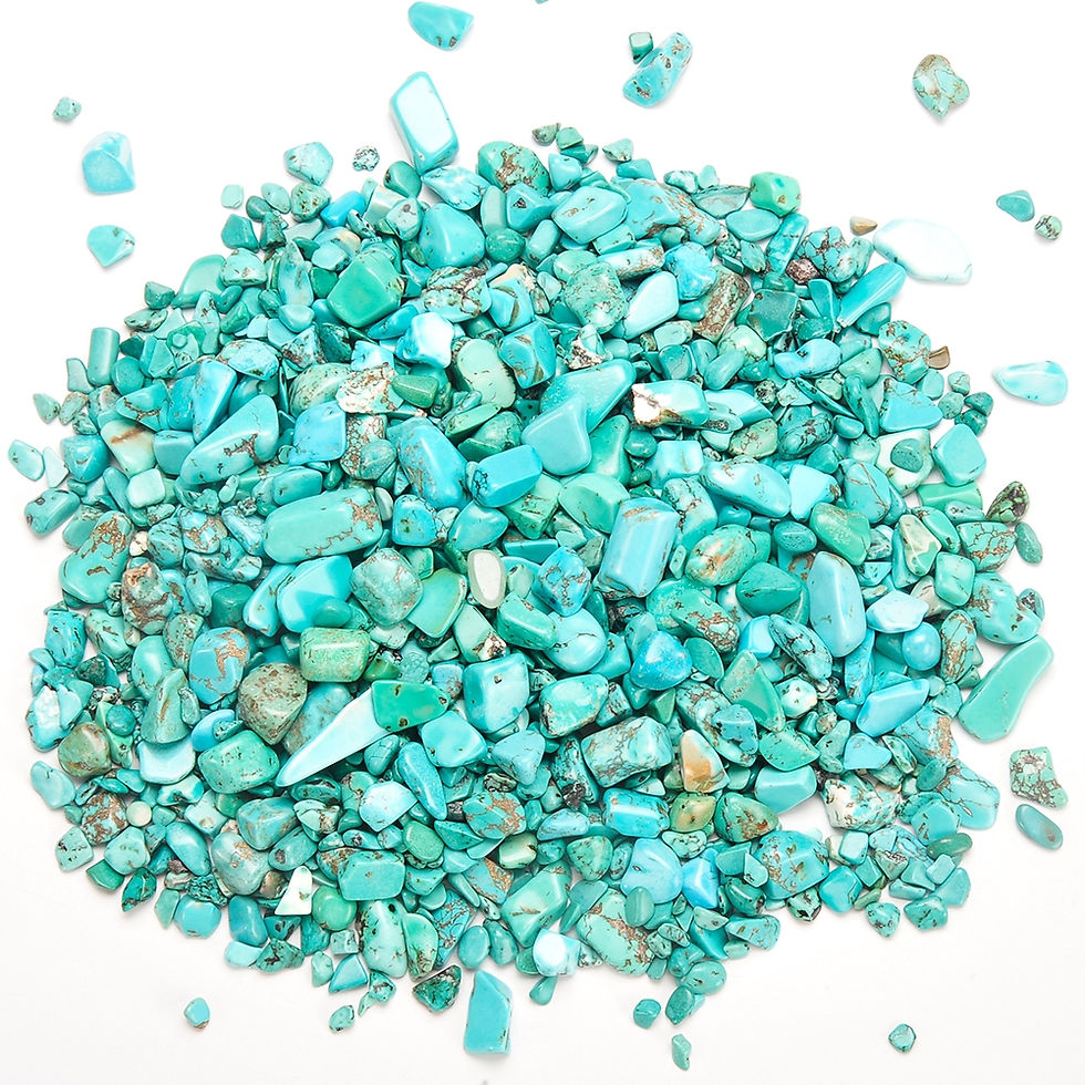 Thumbnail: Turquoise Tumbled Chips Stone (1 Pound)