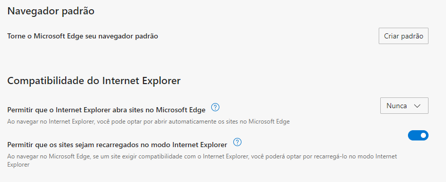 Permitir modo Internet Explorer