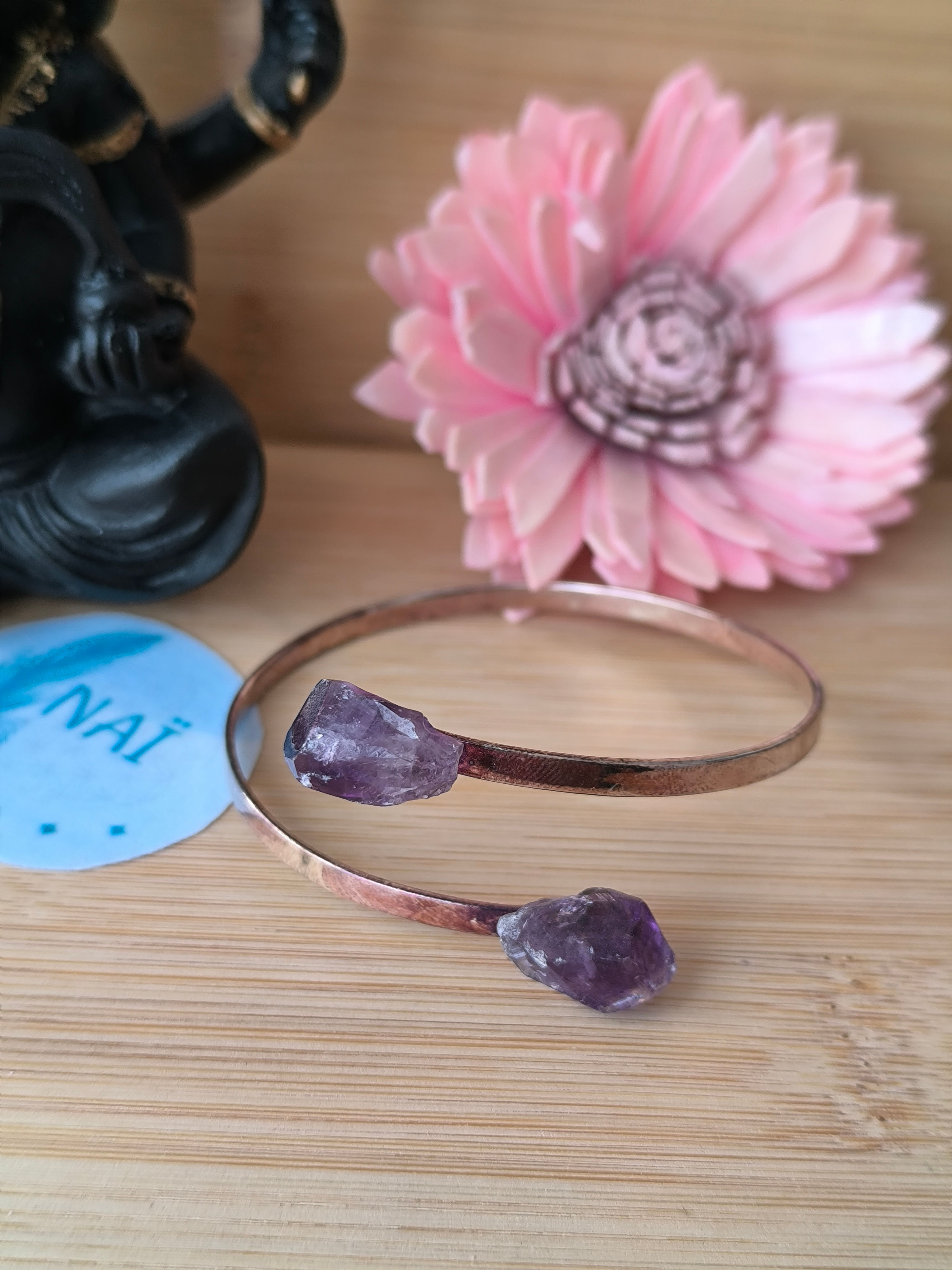 Bracelet druse Améthyste.