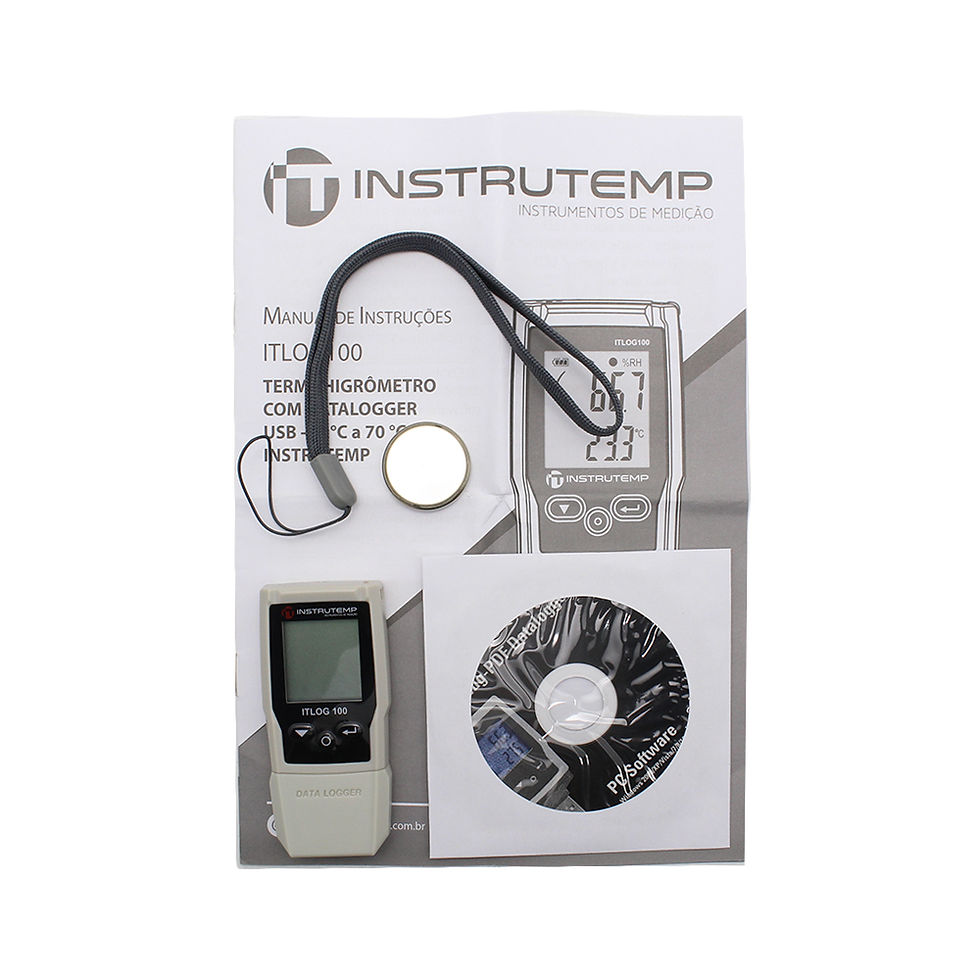 Thumbnail: Termohigrômetro Digital USB Com Datalogger - INSTRUTEMP | ITLOG100