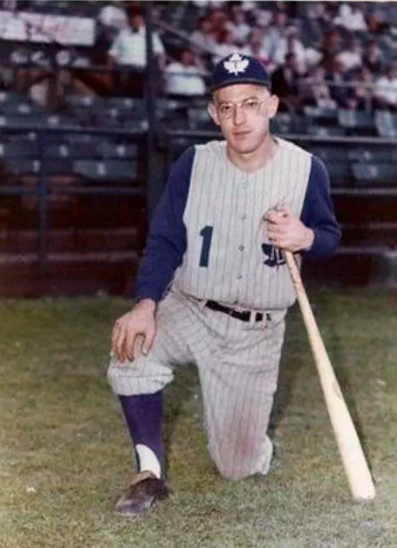 A young Sparky Anderson with the Maple Leafs, who looks to be in his mid-60s here.