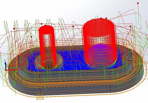 Tool pathing example