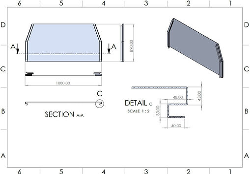 Ute Canopy Drawing