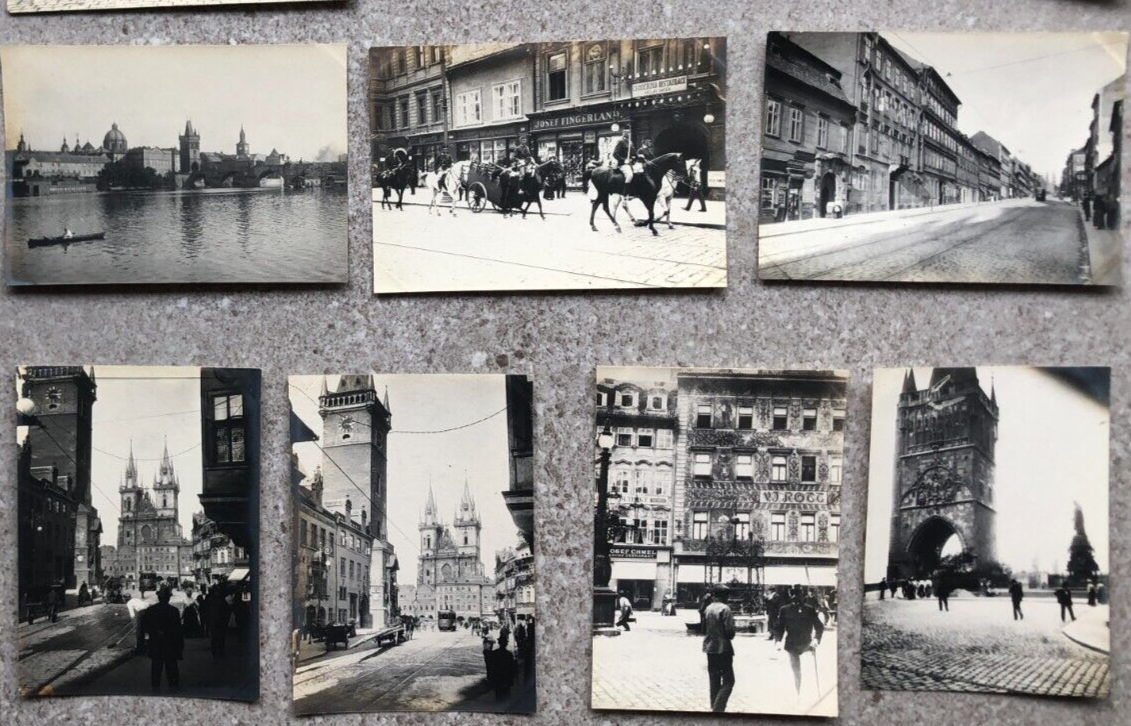 Vintage Photographs Lot x14  Cityviews, Prague Landscapes 1902
