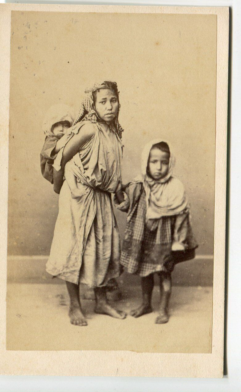 CDV Photograph Orientalist Children Portrait, Alary & Geiser c. 1870