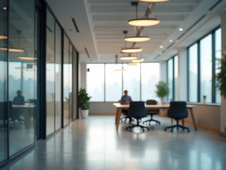 A man sitting in the office and strategizing's