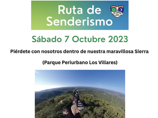RUTA DE SENDERISMO - NIVEL BAJO Y MEDIO