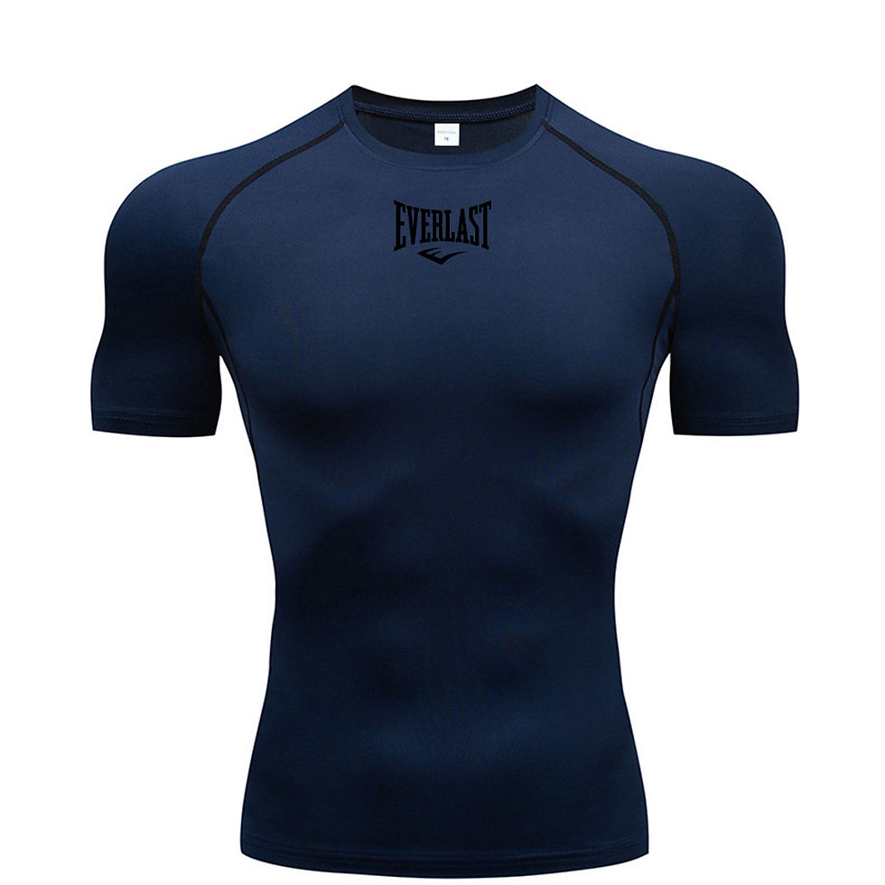 Thumbnail: Men's Everlast Compression Short Sleeve T-Shirt - Athletic Workout Base Layer fo
