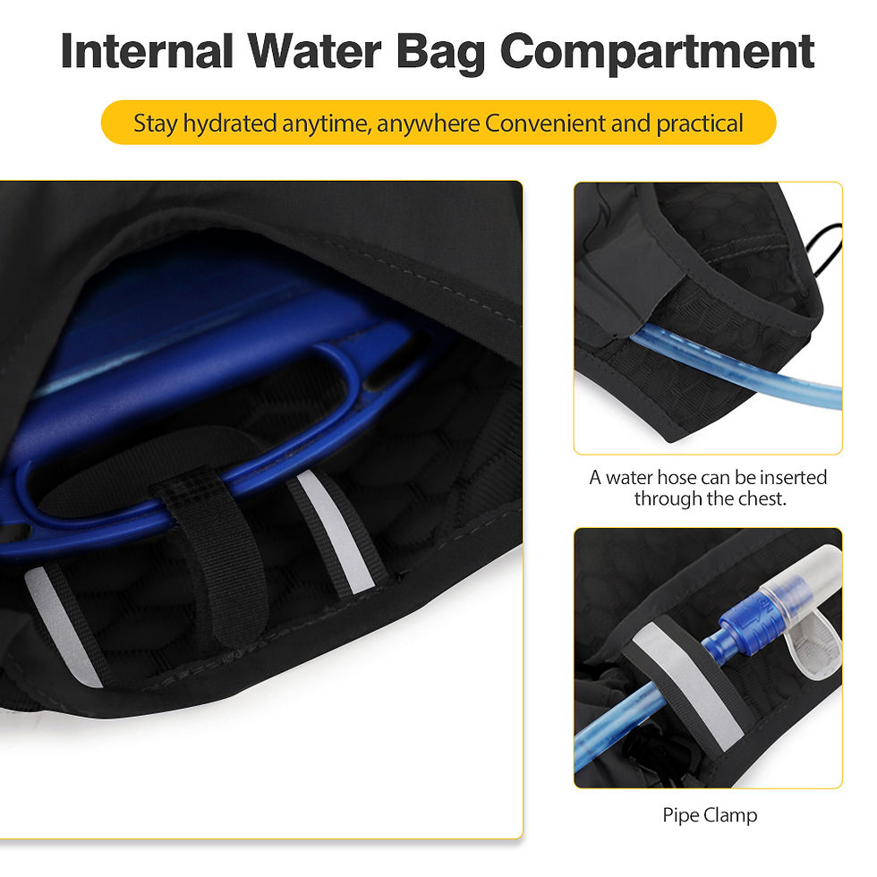 Thumbnail: 8L Breathable Hydration Vest Trail Running Backpacks Lightweight Cycling Run Jog