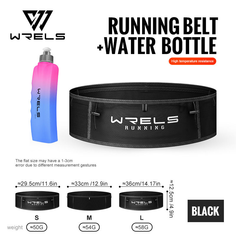 Thumbnail: WRELS Running Belt Fanny Pack Running Accessories Slim Elastic Breathable Waist 