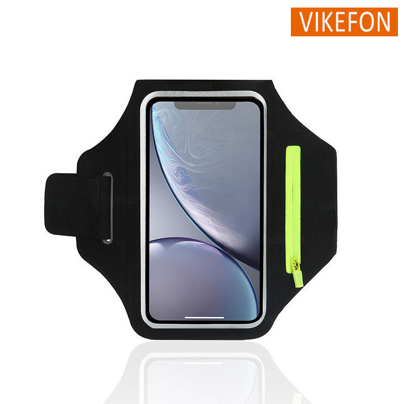 Thumbnail: Double Zipper Fitness Arm Bag, Sports Phone Earphone Storage Pouch for iPhone Sa