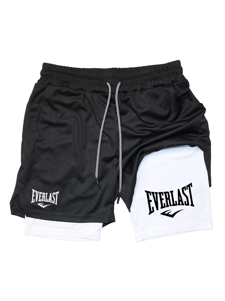Thumbnail: Men Running Shorts 2 in 1 Double-deck Sport Shorts Sportswear Gym Fitness Short 