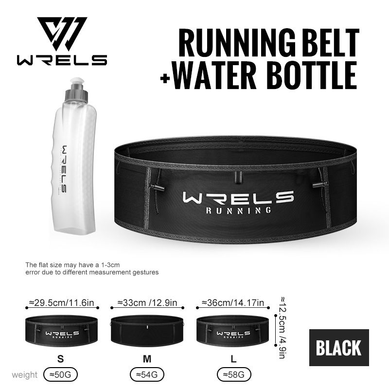 Thumbnail: WRELS Running Belt Fanny Pack Running Accessories Slim Elastic Breathable Waist 