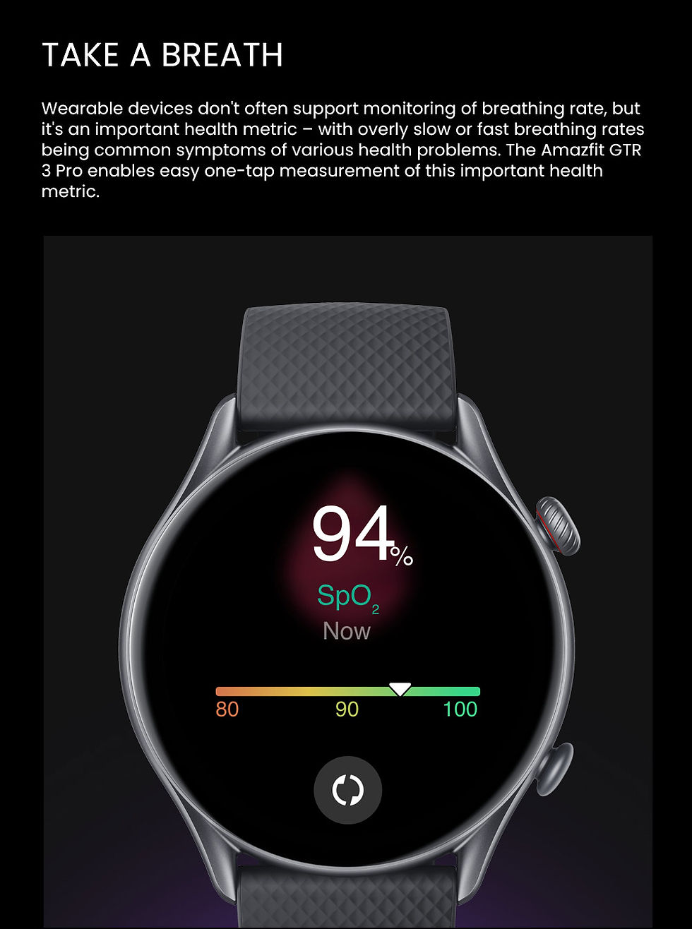 Thumbnail: Amazfit GTR 3 Pro GTR3 Pro GTR-3 Pro 46mm Smartwatch AMOLED Display Zepp OS App 