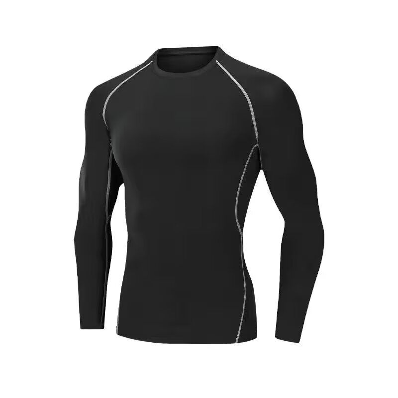 Thumbnail: Men's T-shirt Men Running Sport T Shirt Men Compression Fitness Tops Tee Quick D