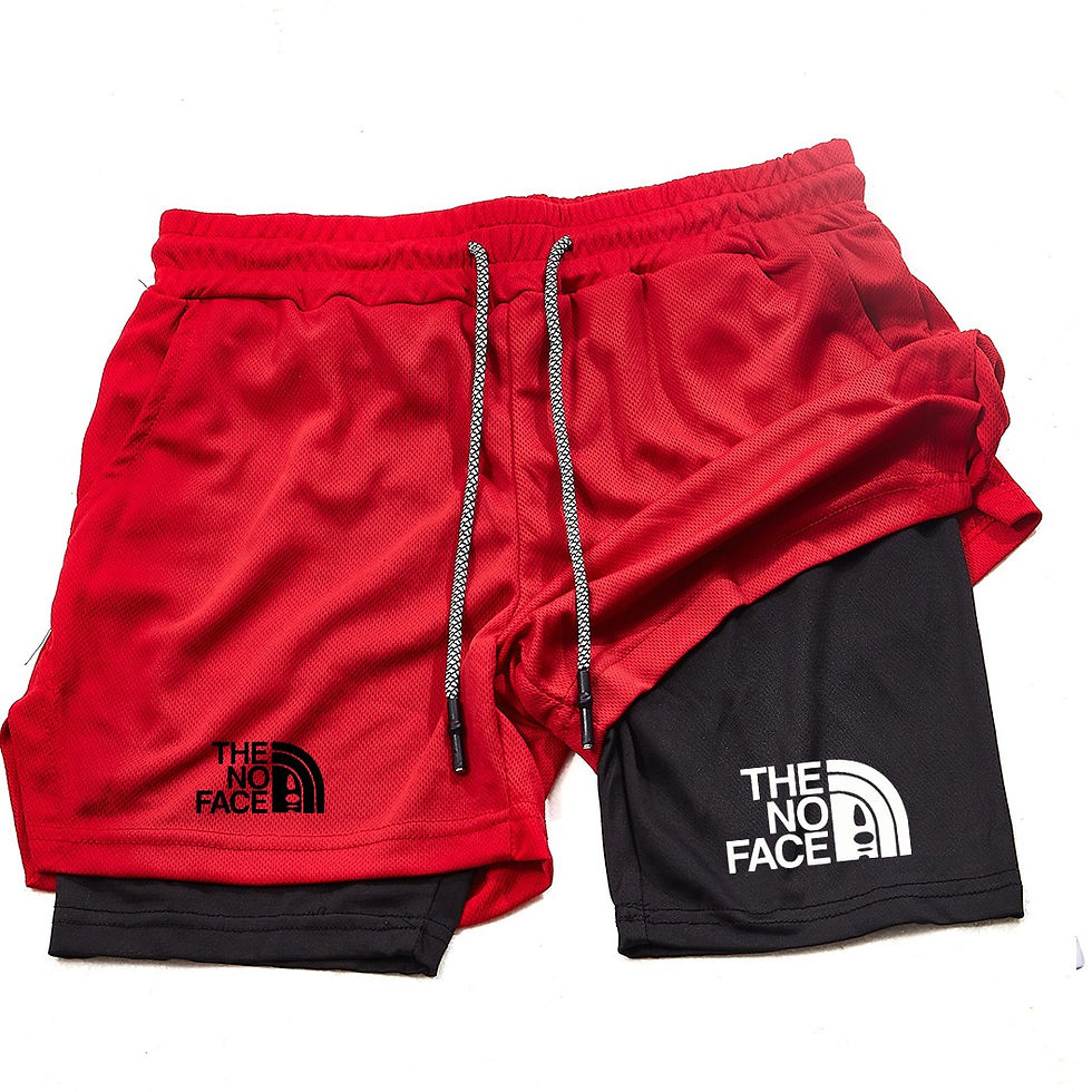 Thumbnail: 2026 New Printed 2-in-1 Men's Sports Shorts with Phone Pocket, Quick Drying Shor