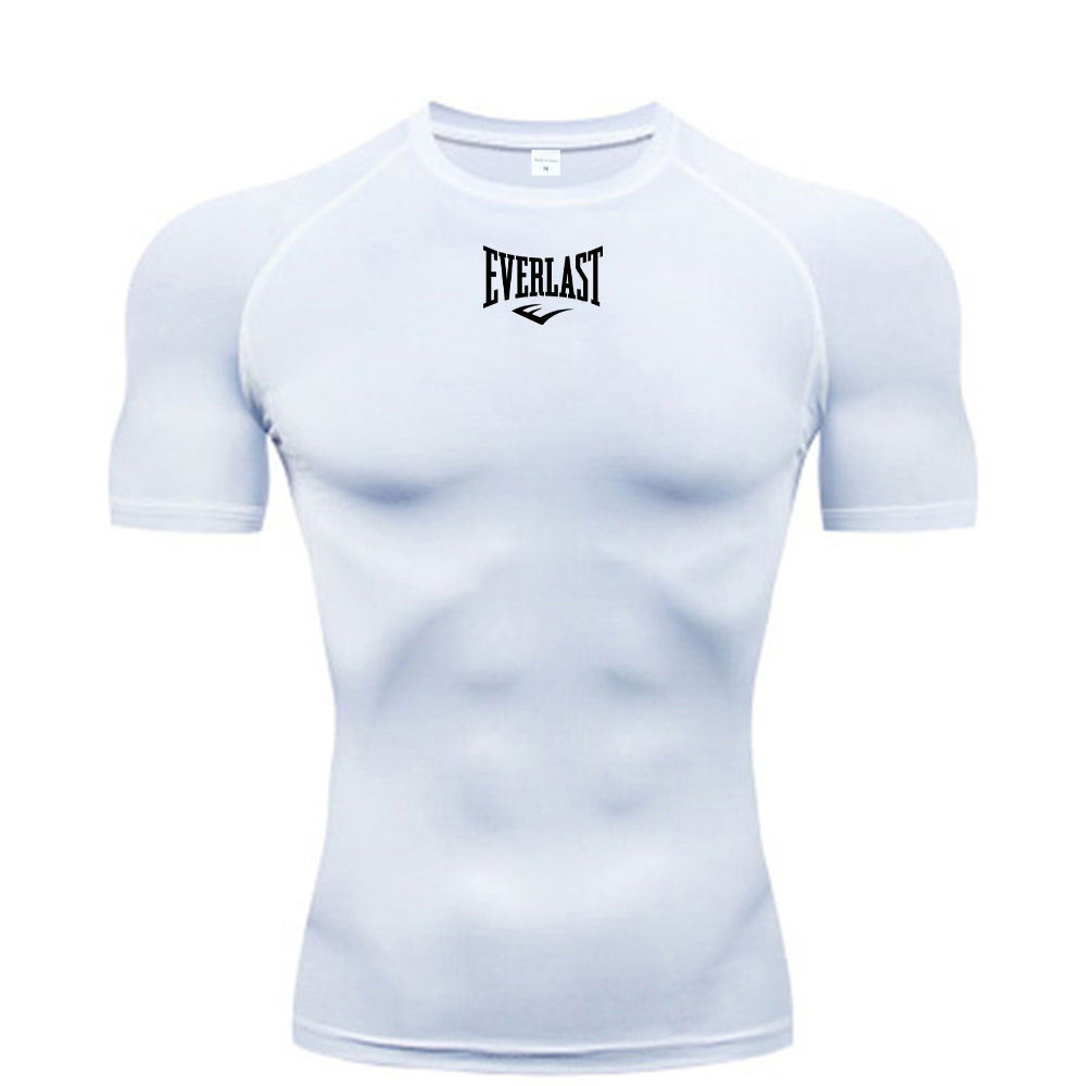 Men's Everlast Compression Short Sleeve T-Shirt - Athletic Workout Base Layer fo