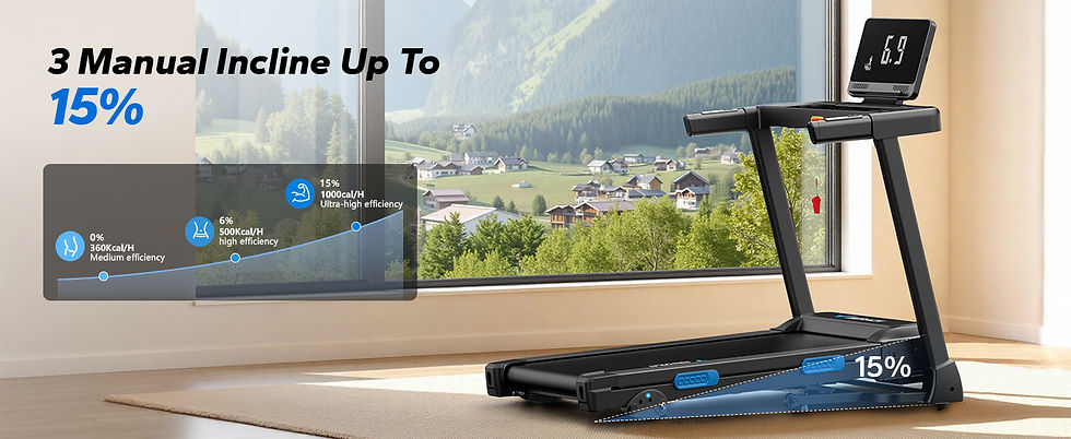 Thumbnail: MERACH Foldable Treadmill T12 Incline 0.8-12km/H Walking Pad Save Space LED Disp
