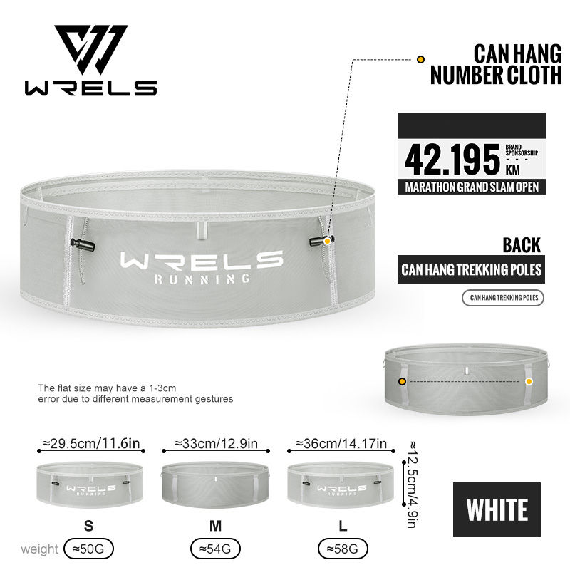Thumbnail: WRELS Running Belt Fanny Pack Running Accessories Slim Elastic Breathable Waist 