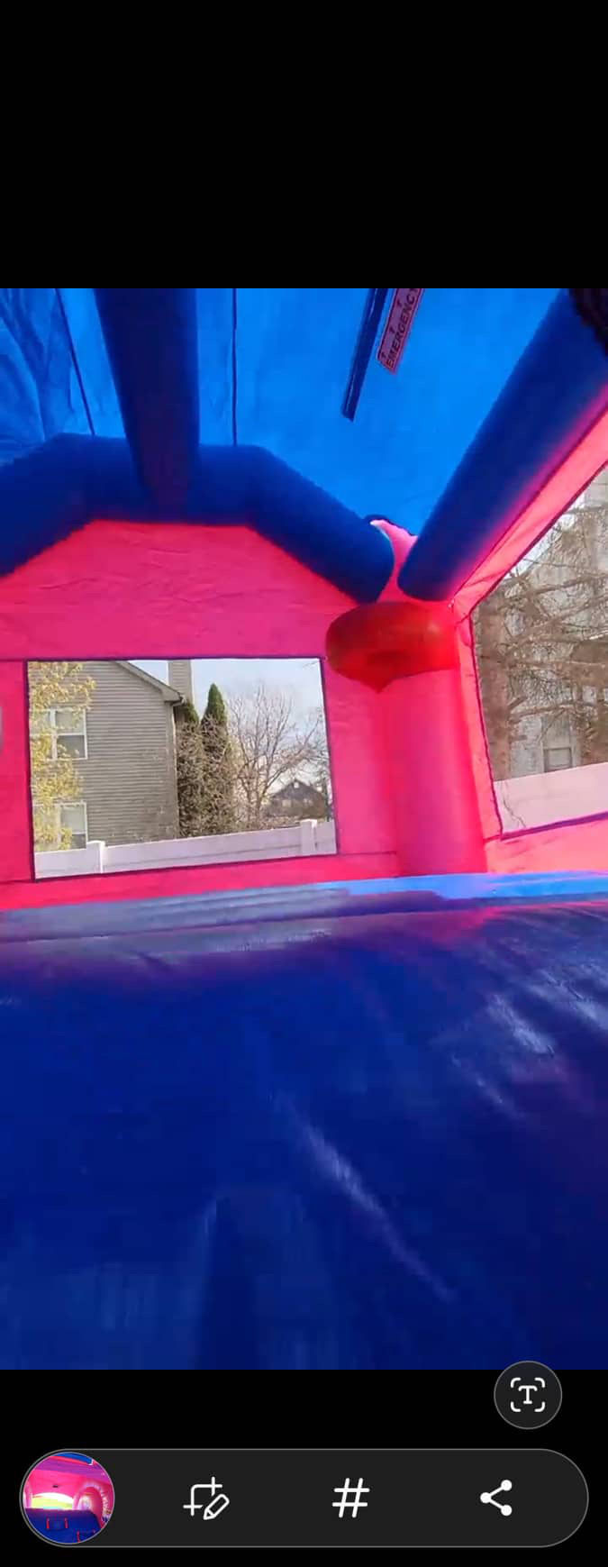 Thumbnail: #26 Minnie Mouse Bounce House With Slide and Hoop 