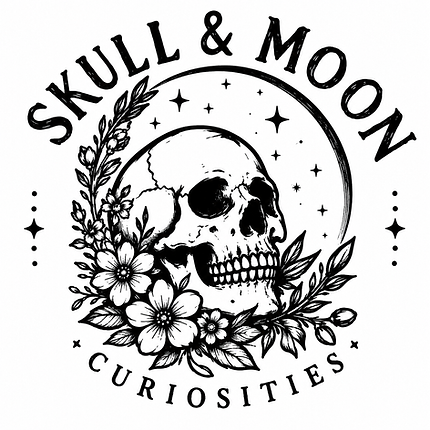Skull & Moon Curiosities gothic handmade gifts logo