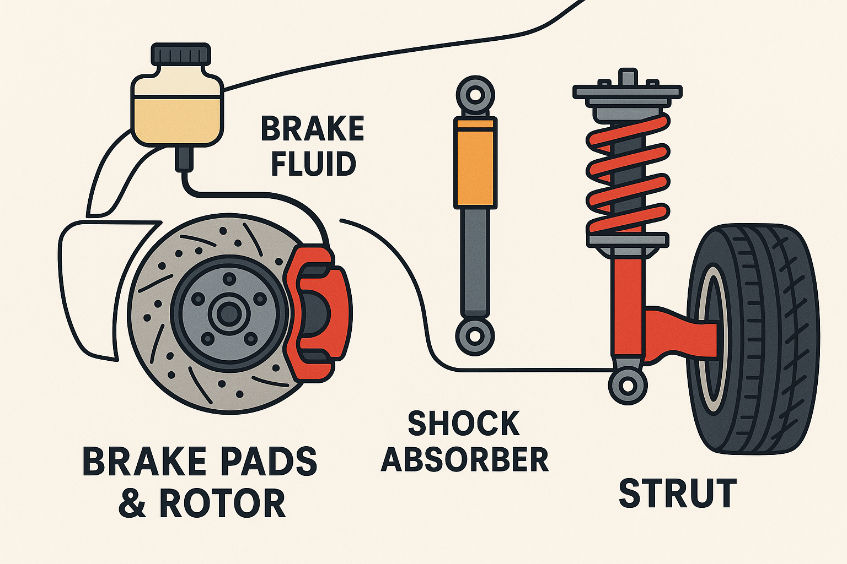 Brakes, Shocks, and Struts