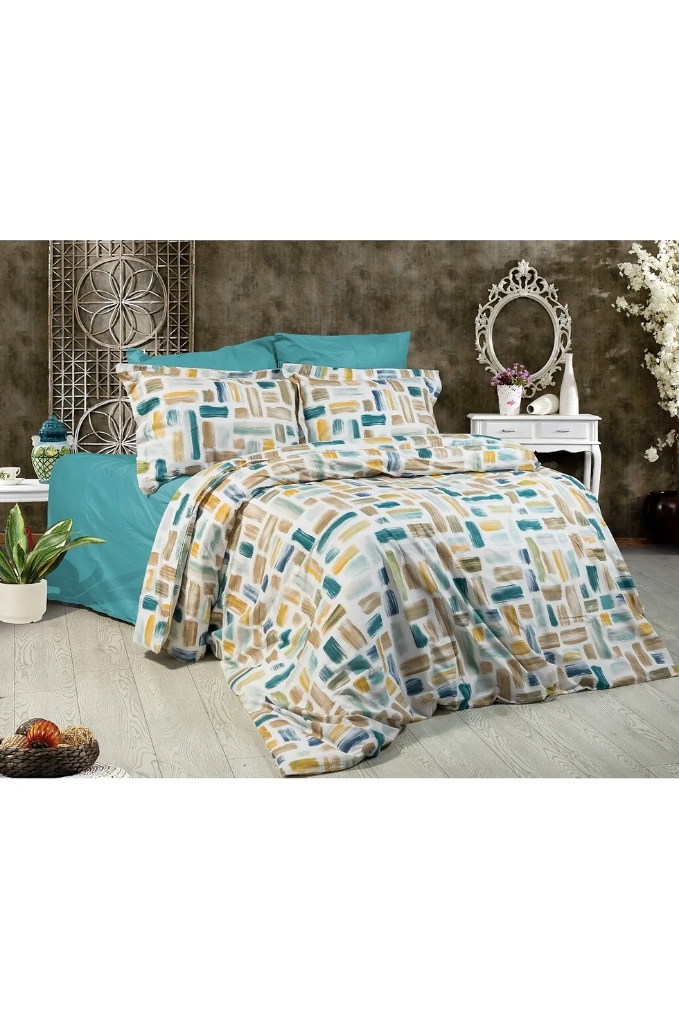 %100 Pamuklu Çift Kişilik Nevresim Takımı