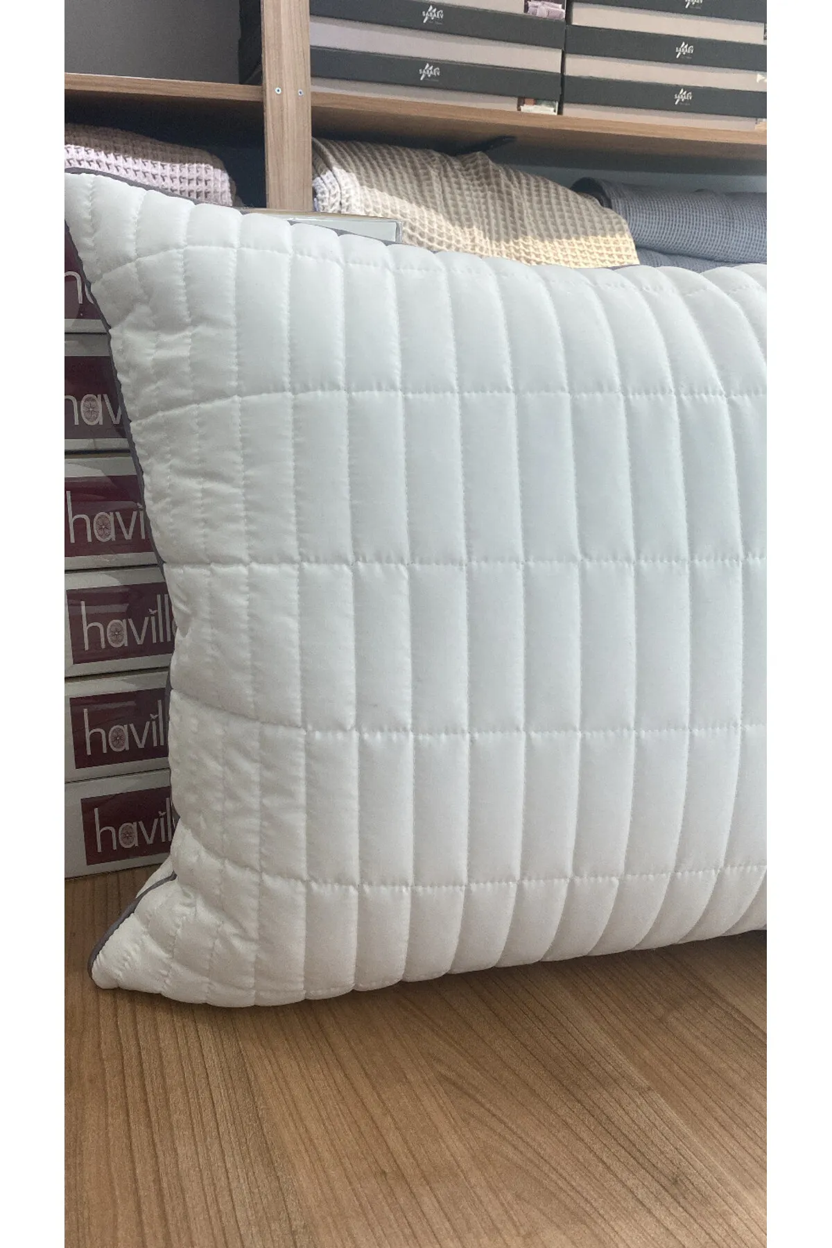 Sıvı Geçirmez Yastık Koruyucu Alez 50x70 Kapitoneli Fermuarlı