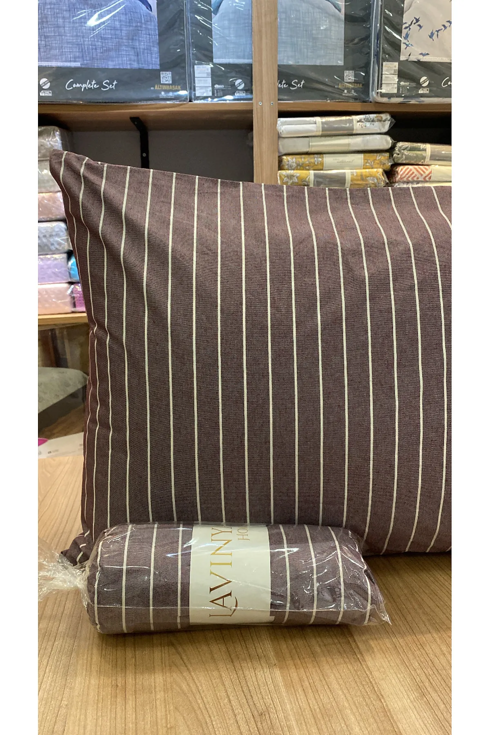 Pamuk-Keten Karışım, Natural Seri 28cm Derinlikli Lastikli Çarşaf, 1 Adet Yastık