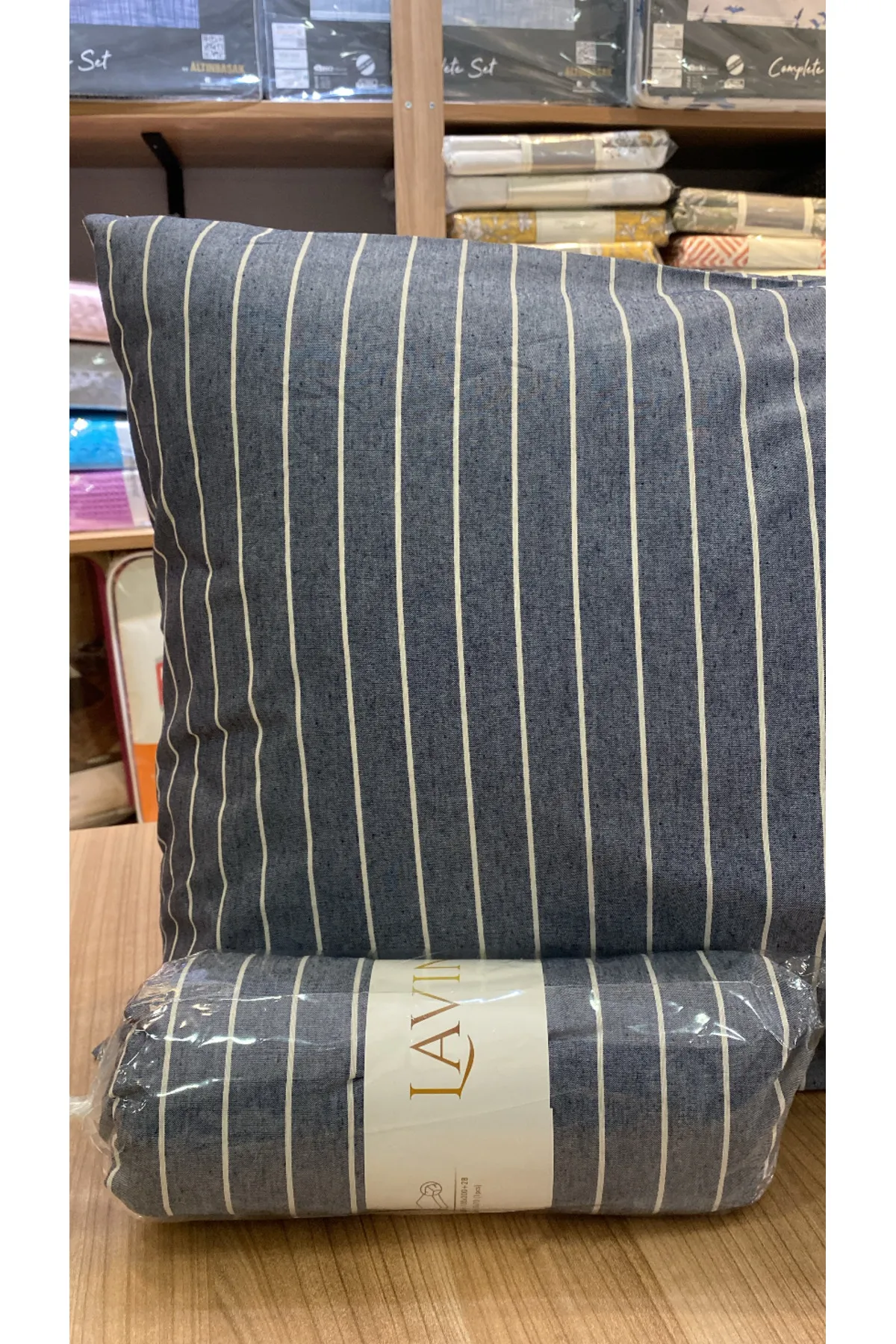 Pamuk-Keten Karışım, Natural Seri 28cm Derinlikli Lastikli Çarşaf, 1 Adet Yastık